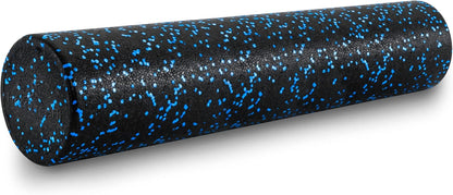 ProsourceFit High Density Foam Rollers 12 - inches long, Firm Full Body Athletic Massage Tool for Back Stretching, Yoga, Pilates, Post Workout Muscle Recuperation, Black