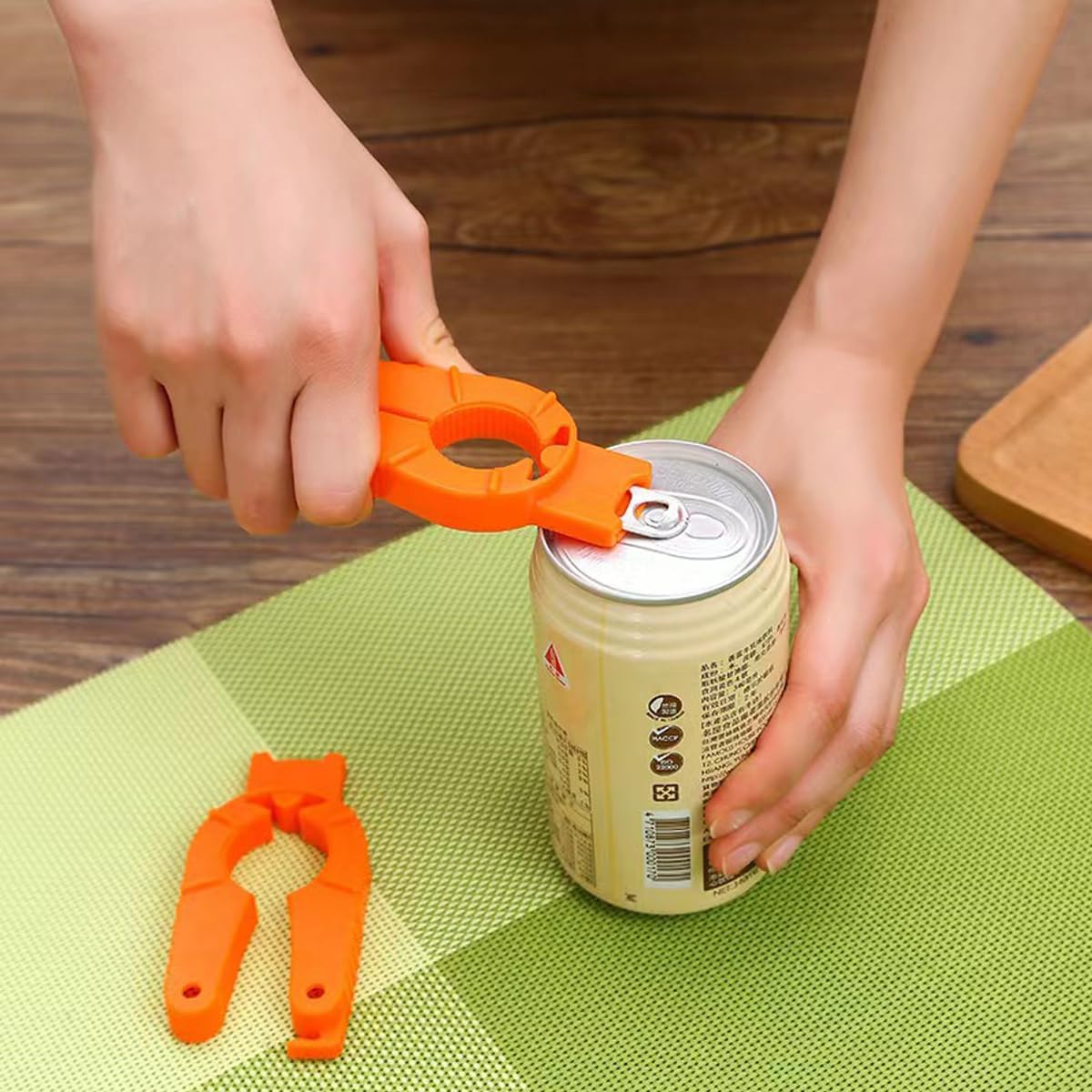 3 Pack Multifunctional Bottle and Can Opener - for Weak Hands, Seniors, Elderly, Rheumatoid Arthritis,Plastic Water Bottle, Twist-Off, Pull Tab Soup,Ergonomic Lid Seal Remover