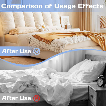 4PCS Bed Sheet Holder Straps,Heavy Duty Non Slip Sheet Clips,Bed Sheet Holder,Straps Fitted Sheet Holders for Corners,Easy to Install Adjustable Elastic Fastener (Black)