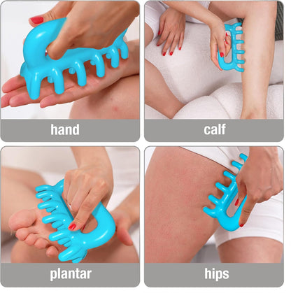 Fascia Massage Tool Trigger Point Massage Tools Anti Blaster for Cellulite Massager Tool Reaching Deep Myofascial Tissue Throughout The Body Release Muscle Knot Reduction (Pink)