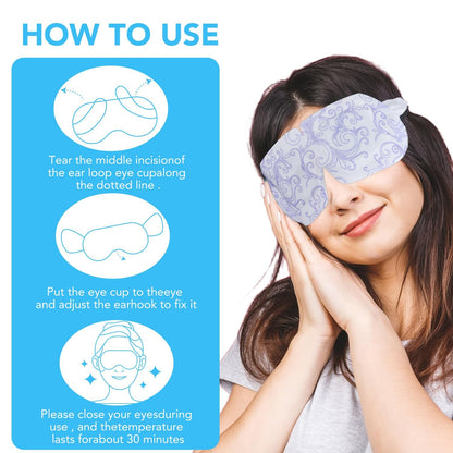XPCARE 32 Pack Steam Eye Mask Disposable for Dry Eyes Cornea Care-Unscented