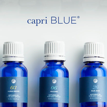 Capri Blue Diffuser Oil Refill - Premium Fragrance Oil - Use with Electric or Ultrasonic Diffusers for Home - Long Lasting Sugared Citrus Scent (Volcano, 0.5 fl oz)
