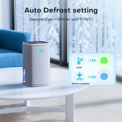 Small Dehumidifier,38OZ,Energy Saving for Bedroom, Bathroom, Closet | 280 Sq.Ft, 28dB Ultra Quiet, Auto Defrost, Auto Shut-off, Portable for Wardrobe Office & RV