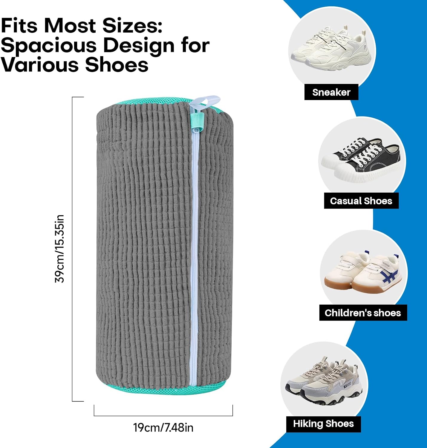 Shoe Washing Machine Bag: Laundry Shoe Bag for Washer and Dryer - 2pc Reusable Shoe Cleaning Bag for Sneaker Tennis Shoes Unstain Cleaner Kit (Yellow 2pcs)