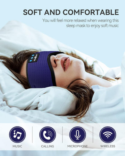 MUSICOZY Sleep Headphones Bluetooth 5.4 Sleep Mask with HD Sound
