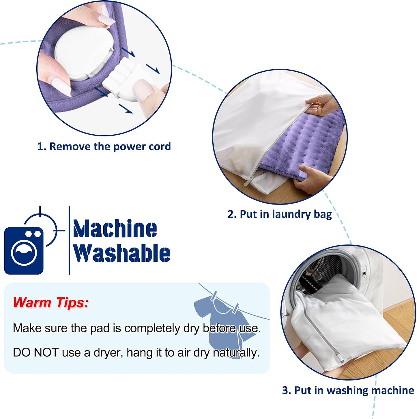 Electric Heating pad with 6 Heat Settings, Auto Shut Off, Dry Electric Heating for Back Neck Knee Arms Legs Shoulder Heat Pads for Christmas Birthday Father Mother's Day (24"X12", Gray Green)