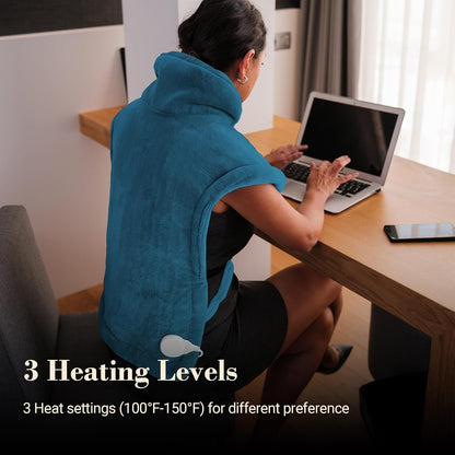 COMFIER Electric Heating Pad for Back, Neck and Shoulders, FSA Eligible HSA