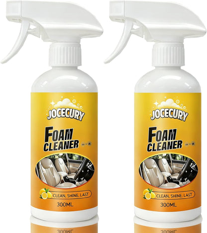 Jocecury 500ML Kitchen Foam Cleaner, Multipurpose Grease Cleaner Spray for Pots, Pans, Surfaces & Appliances with Dual-Spray nozzle,No-rinse Formula