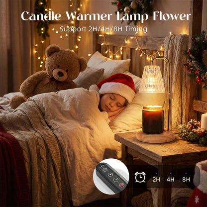 Glimra Candle Warmer Lamp, Candle Warmer Lamp with Timer, Dimmable | for Jar Candles Candle Warmer Birthday Gifts,for Mom Women Friend Sister,Office Apartment Dorm Room Home Decor Black