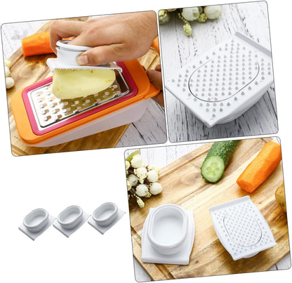 Food Slicer Hand Guard Finger Protectors for Safe Cutting and Grating Vegetables Fruits Cheese Meat with Non-Slip Design 3.74X3.14X1.18 Inch 3 Pack