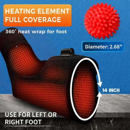 sticro Foot Heating Pad for Ankle Achilles Heel with Massage Ball
