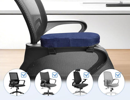Office Chair Armrest Pads, Adjustable Fit, Set of 2