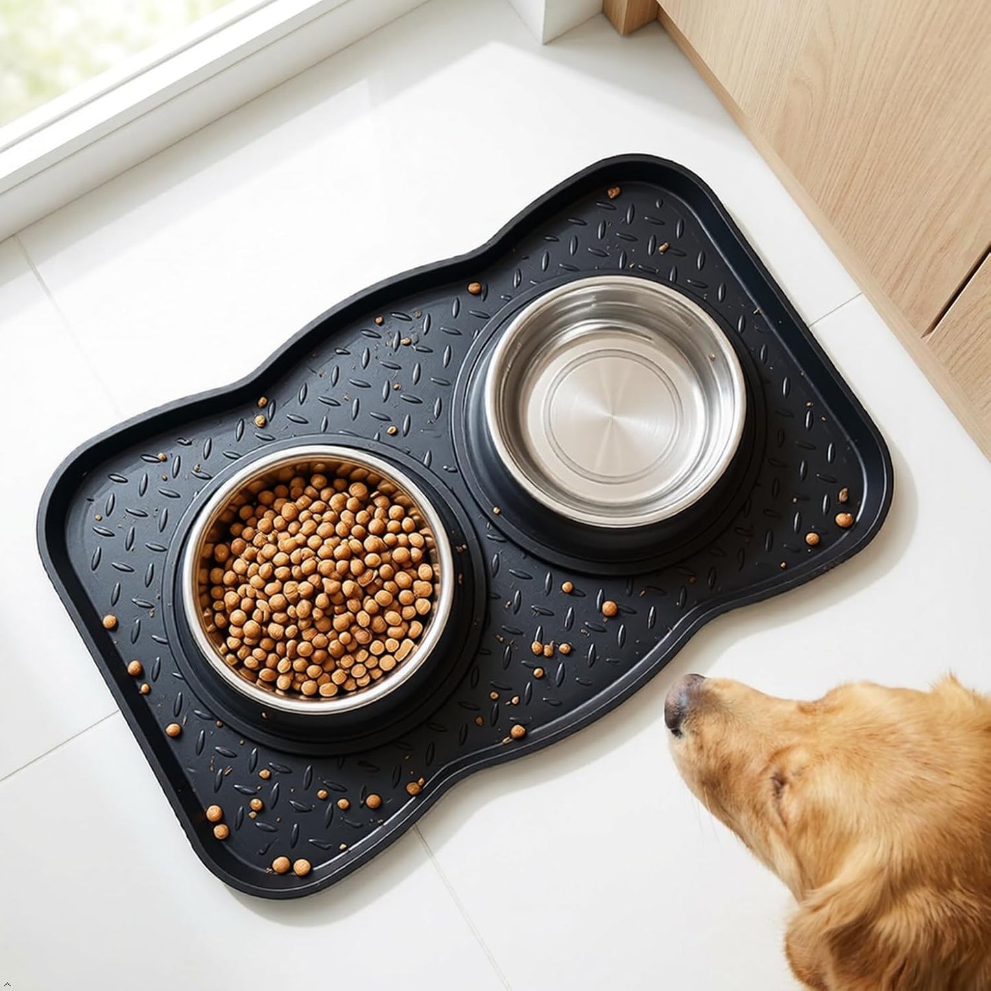 Boot Tray Mat with Lip Waterproof Shoe Tray 14.25x28 Inches | Entryway Use, Indoor & Outdoor, Catch-All Design, Shoe Storage, Waterproof Lip Edge