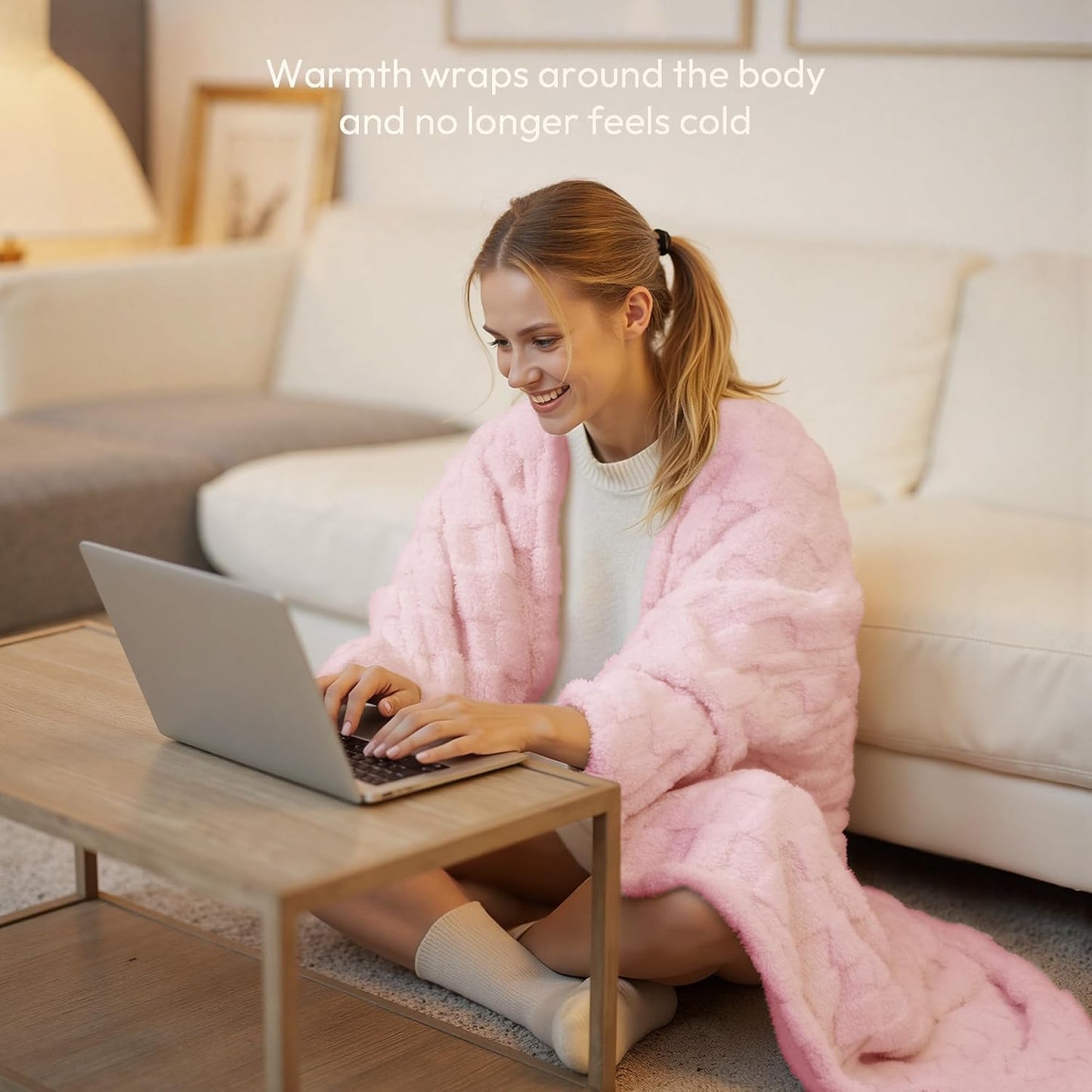 Templewet Heated Blanket Throw 50" x 60",Cute Electric Blanket,Racoon | Timer Settings,Auto Off,Soft Sherpa Heated Throw Blanket,Machine Washable,Fast Heating for Sofa Bed Office Use,Gifts for Mom