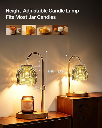 Homelist Candle Warmer Lamp with Timer Dimmer, Electric Wax Melter Warmer