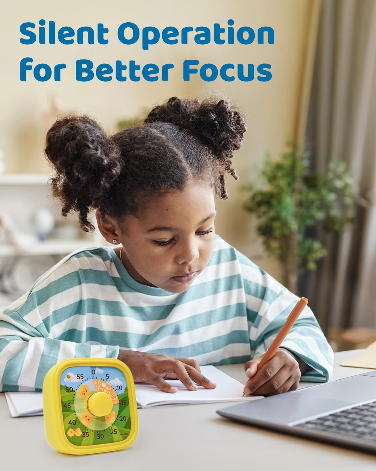 Visual Timer for Kids - The Perfect Kids Visual Aid for Classroom, Home & Desk Use - Great for Study, Productivity, Pomodoro, Toddlers Shower & Potty Training Timer 60 Minute Countdown Timer (Chick)