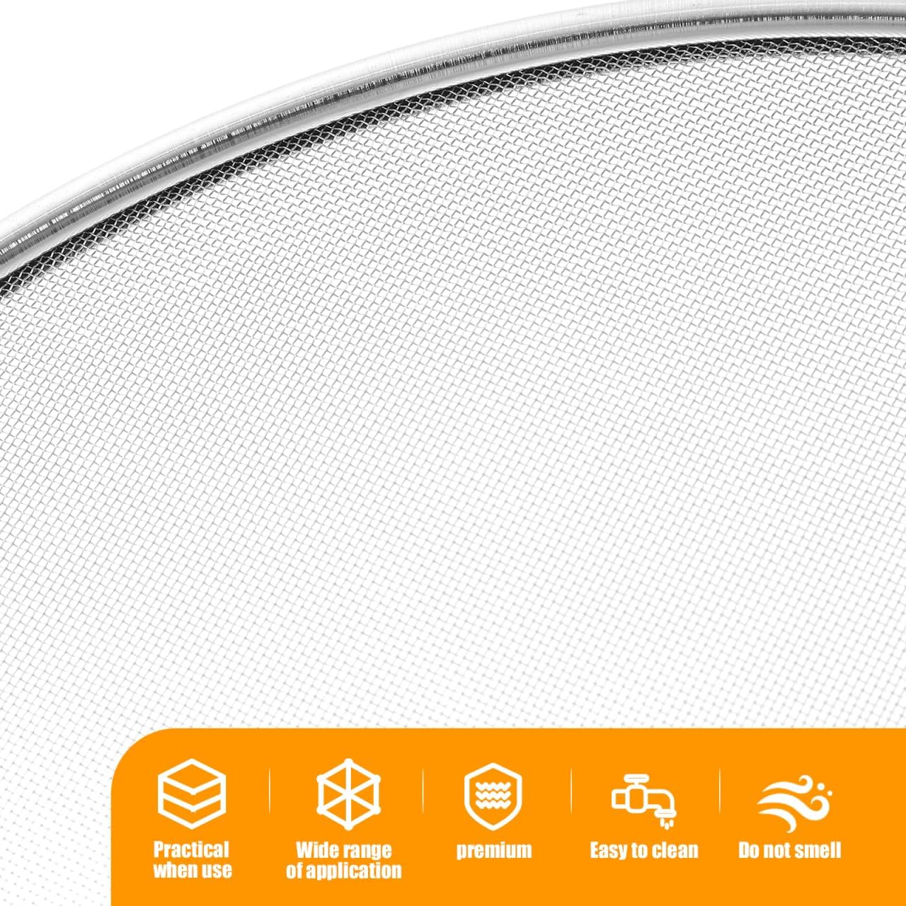 Oilproof Mesh Lid 15.75 Inch Splatter Screen for Frying Pan Grease Splash Guard Heat Resistant Pan Cover Kitchen Cooking Tool