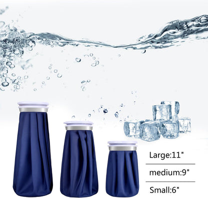 elitehood Reusable Ice Bags for Injuries, Refillable Ice Pack Hot Water Bag