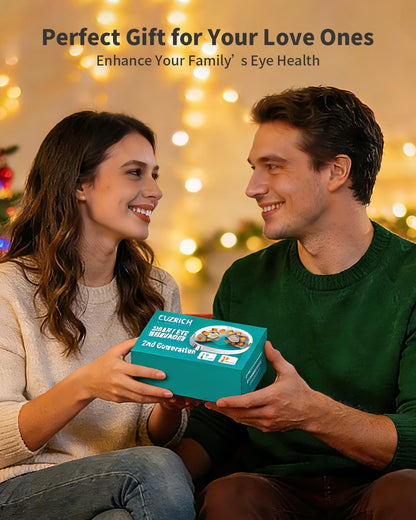 Eye Massager with Heat and Compression - Avocado Green Heated Eye Mask with Vibration, Bluetooth Music, 6 Modes, Rechargeable 1200mAh Battery for Eye Strain, Dry Eyes, Migraines Relief