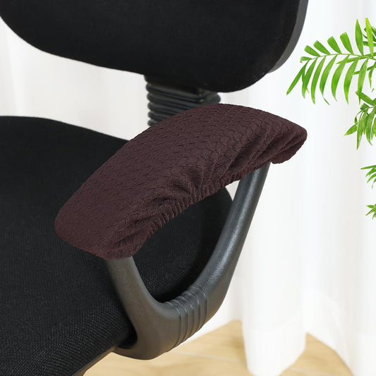 Smiry Office Computer Chair Armrest Covers, 2PCs Anti-dust Arm Rest Pad | Removable Washable Desk Chair Arm Pad Covers, Grey