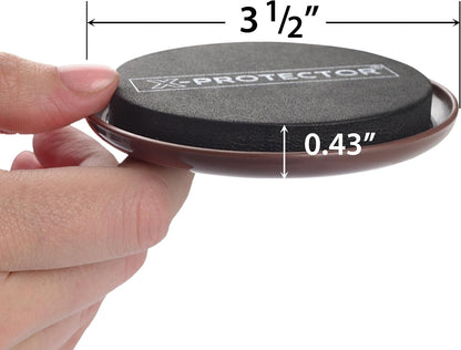 X-Protector Furniture Sliders for Carpet & Furniture Lifter Tool Set | 4 PCS 3 1/2" Sliders for Furniture with Foldable Furniture Jack. Move Your Furniture Easily with Furniture Movers for Carpets