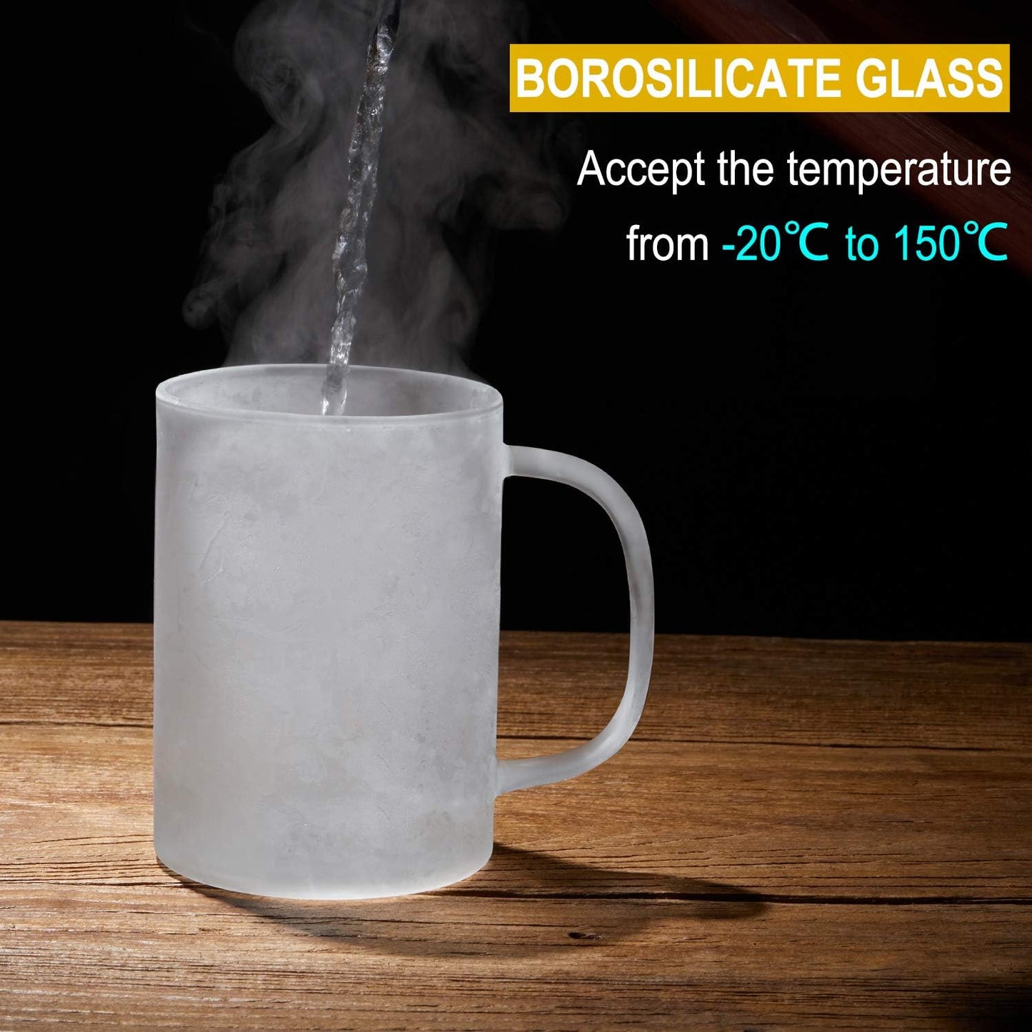 3020.05 Glass Tea Mug with Infuser and Lid, Tea Cup, Clear, 20 OZ, GM005