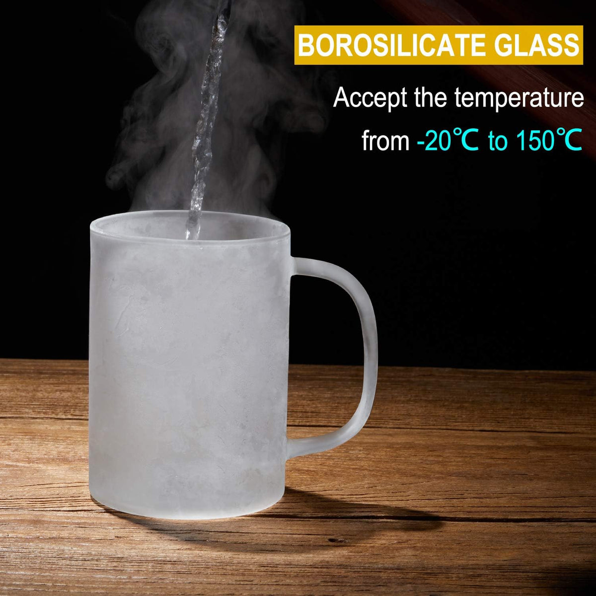 3020.05 Glass Tea Mug with Infuser and Lid, Tea Cup, Clear, 20 OZ, GM005