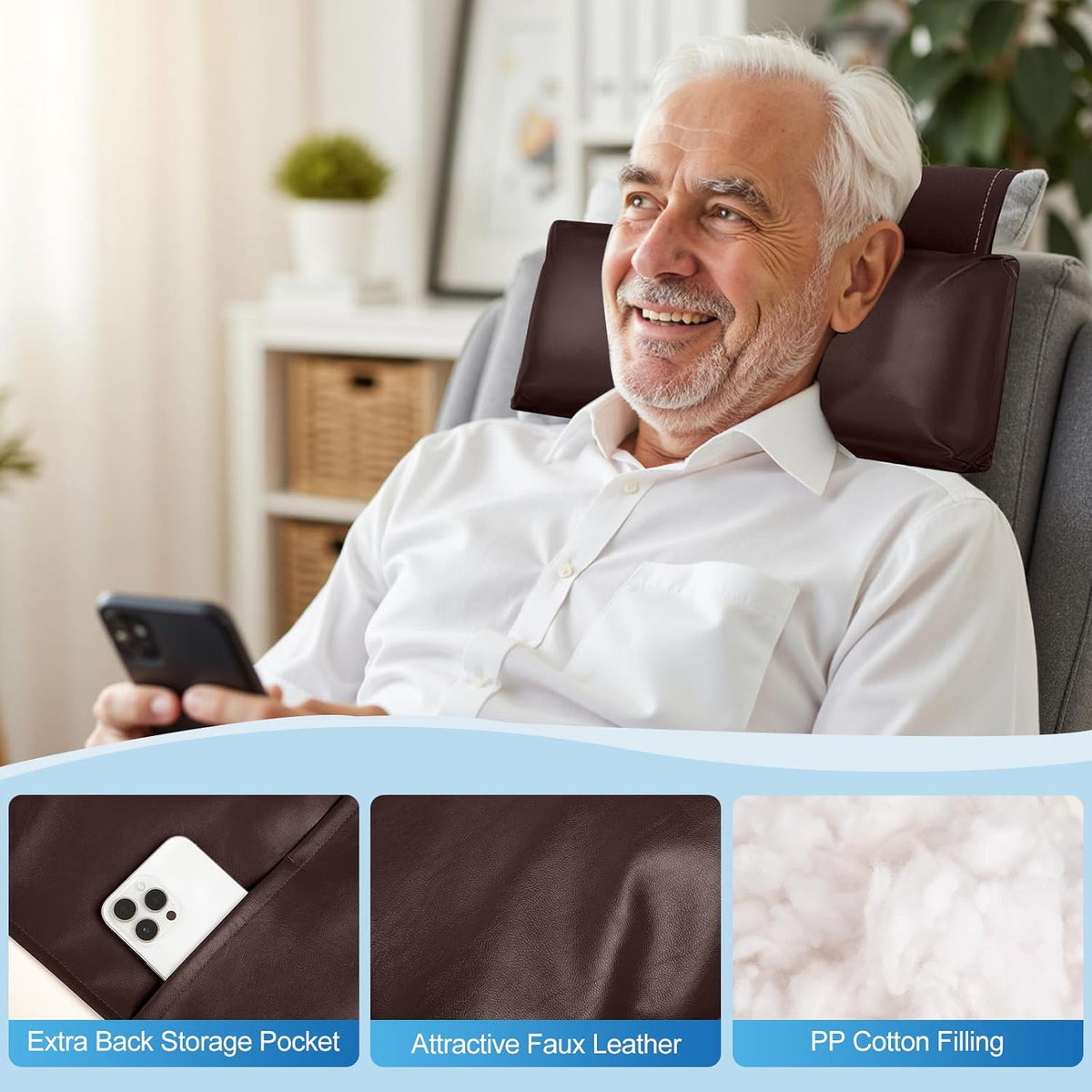 Recliner Pillow, Adjustable Neck & Head Support Pillow