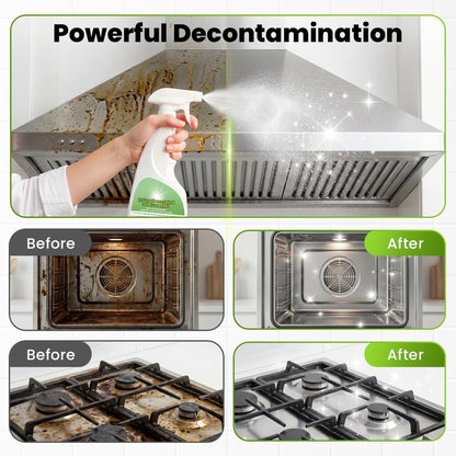 Oven Cleaner Heavy Duty Degreaser Spray for Kitchen Stove | 2026 New 17oz Kitchen Degreaser Spray and Microwave Cleaner, Multipurpose Grease Cleaner for Oven Hood Microwave
