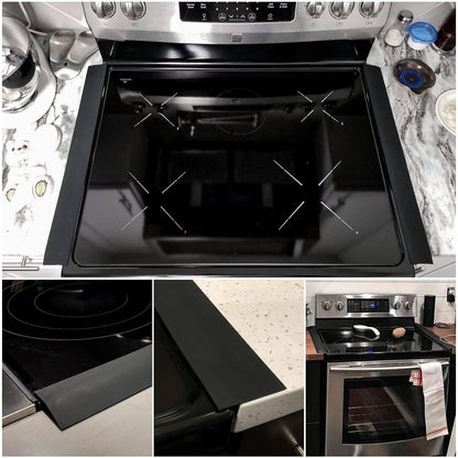 CARGEN 21 Inch Silicone Stove Counter Gap Cover Filler 2PK Black | Flexible kitchen silicone, easily cut to trim for shorter gaps, perfectly seals stove counter spaces, easy to clean