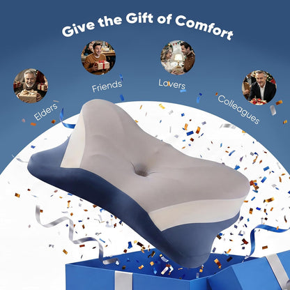 Sweetcrispy Cervical Pillow for Neck Pain Relief, Cooling Memory Foam