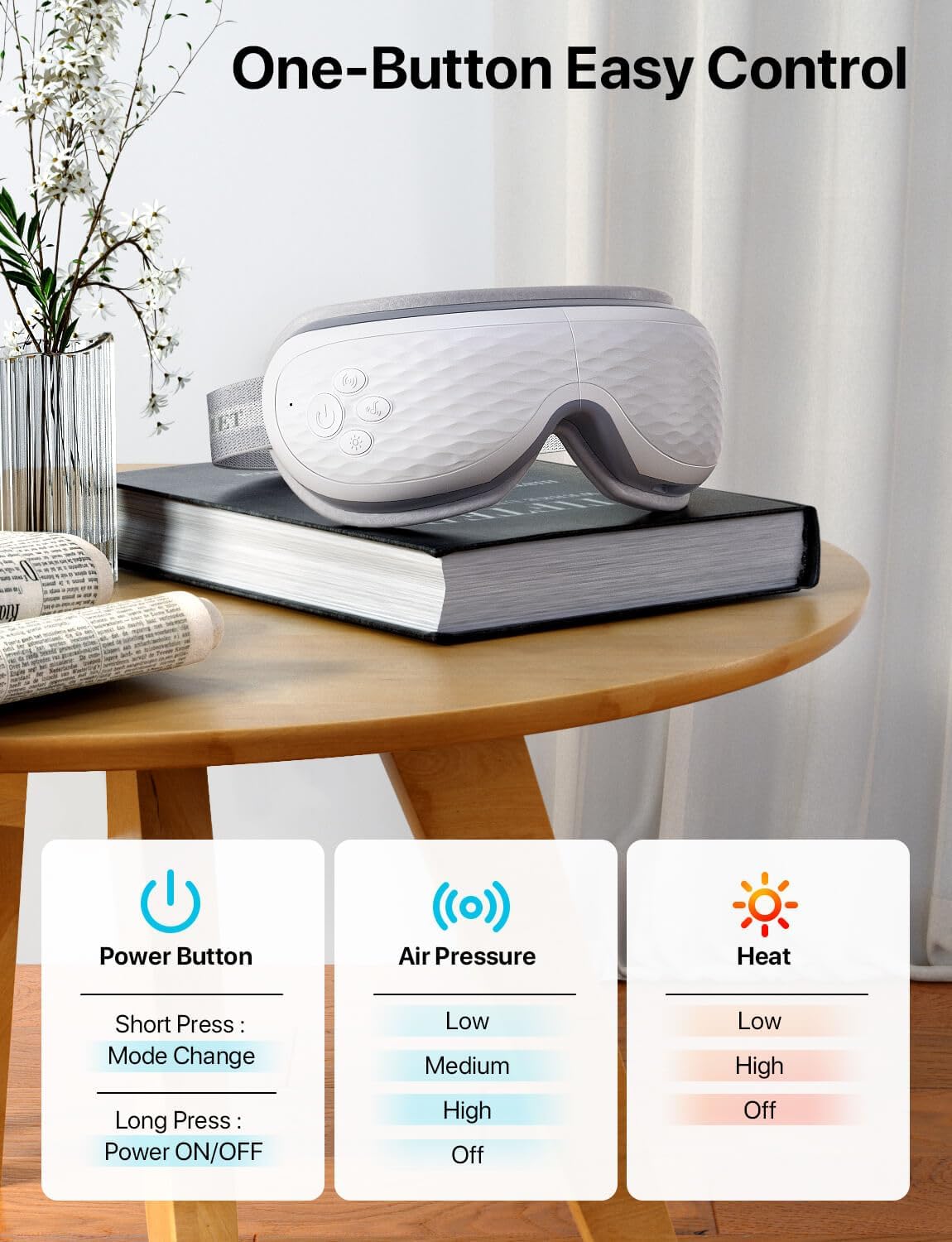 ALLJOY Eye Massager with Heat and Cooling, FSA Eligible HSA