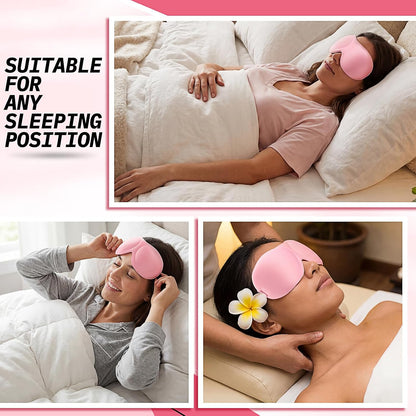 Bonuci 20 Pack Sleep Mask Blackout 3D Eye Mask for Ultralight Sleeping Night Blindfold Eye Covers with Adjustable Strap for Men Women Travel Gift Back and Side Sleeper (Dark Purple)