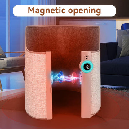 Under Desk Heater - Electric Foot Warmer for Office & Home, Quiet Heated Floor Mat with Auto Shut Off & Body Sensing Switch