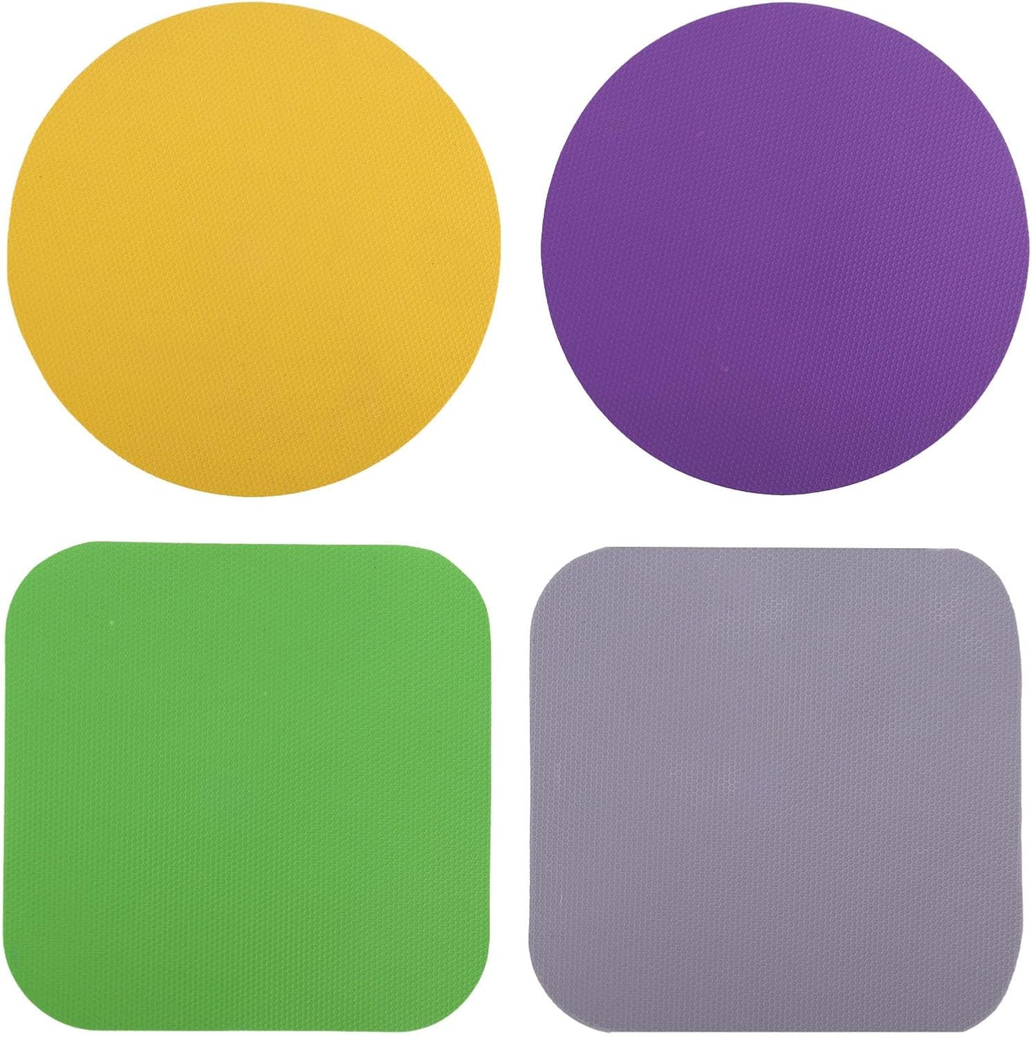 LUTER 4pcs Jar Opener Gripper Pad for Seniors with Weak Hands, Rubber | Multi-function Silicone Bottle Opener Lid Cap Rubber Gripper Pads Kitchen Coasters Gadgets, Light Blue, Green