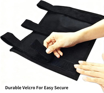 Hanging Bedside Caddy, Bedside Organizer Bunk(Black 4 Pockets) | Bed Storage Bag Hanging Pocket for Camp Dorms & Hospital Bed Rails More