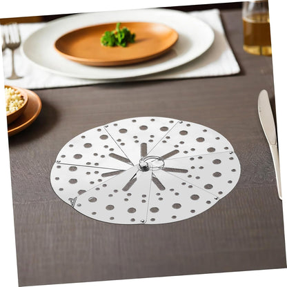 Adjustable Spill Stopper Lid Cup Covers Leak Lid Spill Topper for Pot Stainless Steel