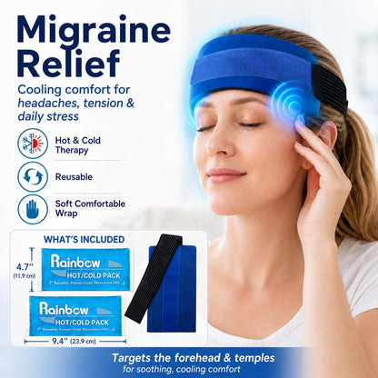 Ice Packs for Injuries Reusable Gel - Hot Cold Gel Ice Pack for Injury, Pain Relief, Rehabilitation - Flexible Ice Packs for Knee, Shoulder, Back, Neck, Wrist - 4.7" x 12.2"
