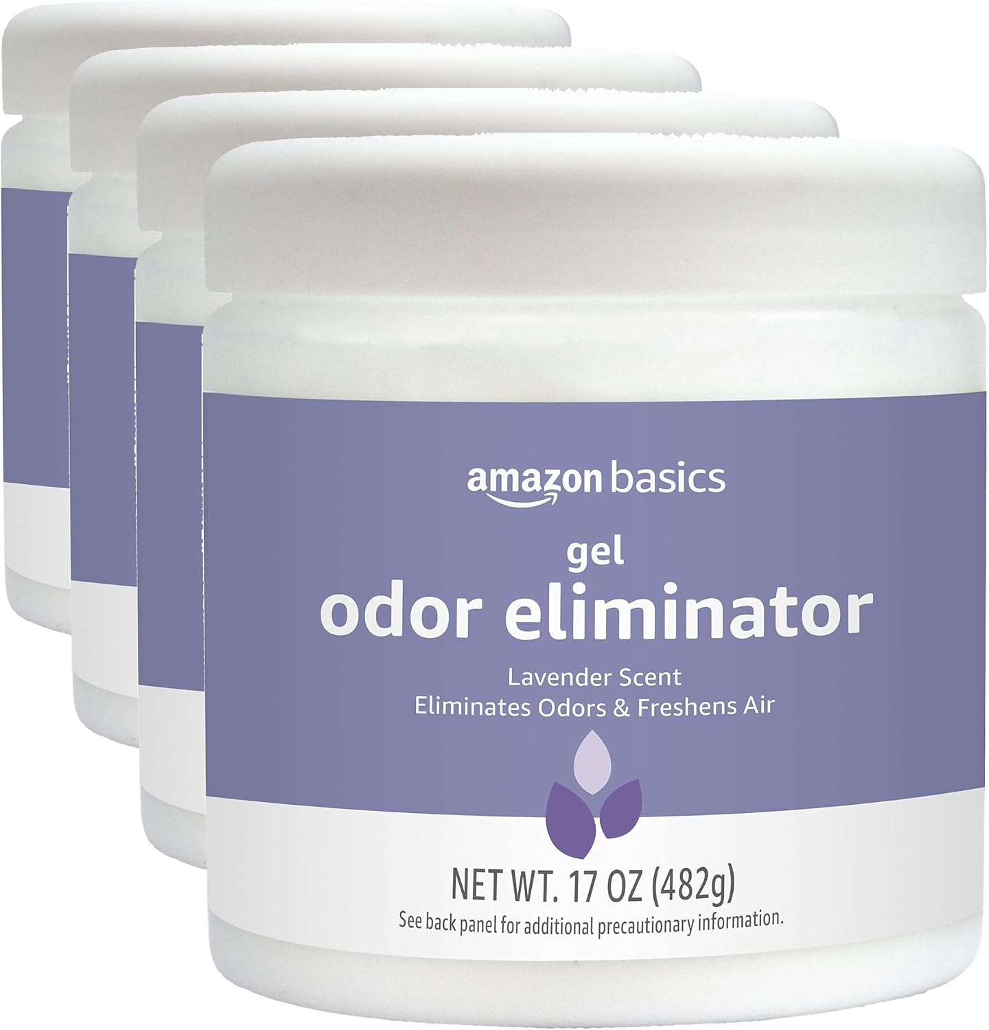 Amazon Basics Gel Odor Eliminator, Activated Charcoal, Fragrance Free, 17 Oz, 1-Pack