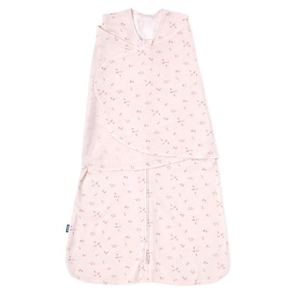 HALO 100% Cotton Sleepsack Swaddle, 3-Way Adjustable Wearable Blanket, TOG 1.5, Pink Floral, Newborn, 0-3 Months - Colors B