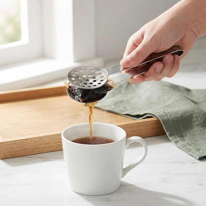 OUNONA 3pcs Tea Bag Squeezer Tongs: Filter Strainer Clip - Tea Squeezer for Loosing Leaf Bags Gripping Ice Cube and Sugar Silver