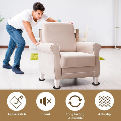 10PCS Furniture Sliders, 3 1/2" Furniture Sliders for Hardwood Floors, Reusable for Carpet, Heavy Duty Furniture Movers Sliders, Carpet, Floor Protectors (Beige)