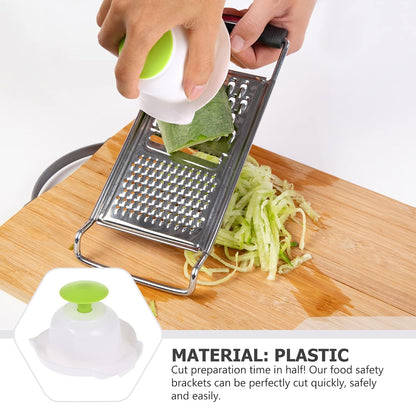 1pc Food Slicer Safety Holder Multi-function Finger Guard for Cutting of Vegetables Fruits Cheeses Meats Pink White Easy to Clean Kitchen Tool