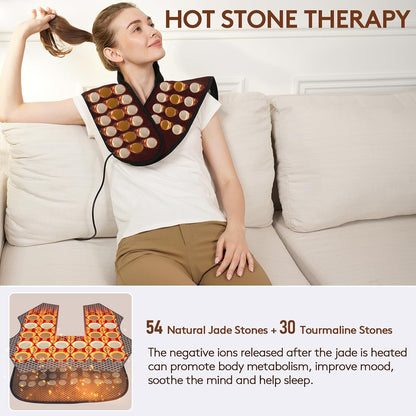UTK Far Infrared Heating Pad for Neck and Shoulder and Back Pain Relief