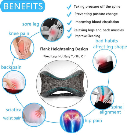 Vertdens Leg Pillow, Knee Pillow for Side Sleepers, Leg Pillows for Sleeping, Knee Cushion for Sleeping,Suitable for Relieving Leg, Back, Knee Pain