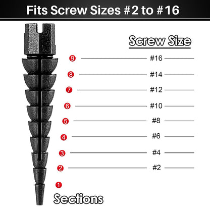 10 Pcs Wood Anchor, Fix Stripped Wood Screw Holes, Red | Fits Screws Sizes #2 to #16, Repairs Stripped Screw Holes, For Door Hinges, Cabinets and Furniture, Easy to Install