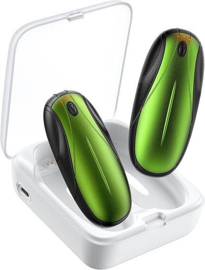Hand Warmers Rechargeable 2Pack,14000mAh Electric Hand Warmers with Charging Case,Quick Charge Portable Heater,Gifts for Christmas,Winter,Outdoor,Camping,Hunting Accessories