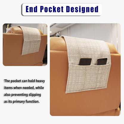 Adjustable Headrest Pillow for Recliners and Armchairs - Non-Slip Velvet Cushion for Neck Support and Pain Relief (Gray)
