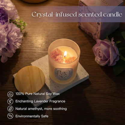 Candeldo Candle Warmer Lamp with Timer, Gold Flower Glass Shade