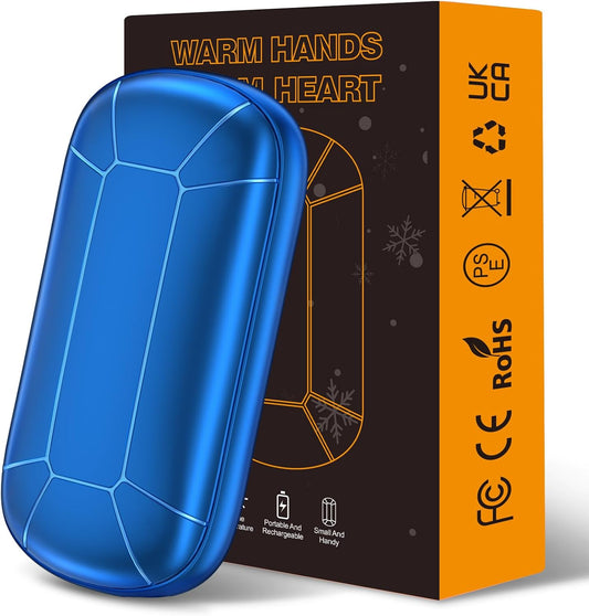 Hand Warmers Rechargeable, Portable Electric Hand Warmer, Double-Sided Heating USB Pocket Heater Therapy Great for Raynauds, Hunting, Golf, Camping, Women Mens Gifts